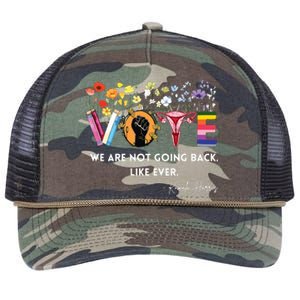 We Are Not Going Back Like Ever Feminist Human Rights Retro Rope Trucker Hat Cap