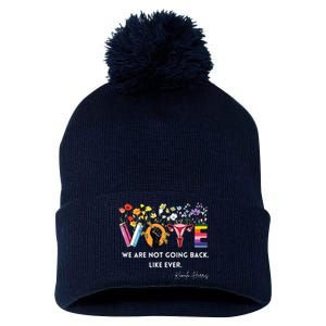 We Are Not Going Back Like Ever Feminist Human Rights Pom Pom 12in Knit Beanie