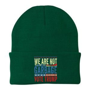 We Are Not Garbage Vote Trump 2024 Knit Cap Winter Beanie