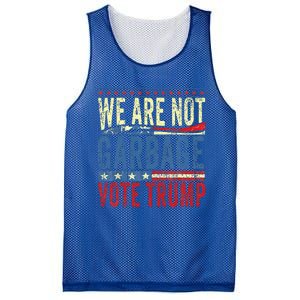 We Are Not Garbage Vote Trump 2024 Mesh Reversible Basketball Jersey Tank