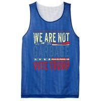 We Are Not Garbage Vote Trump 2024 Mesh Reversible Basketball Jersey Tank