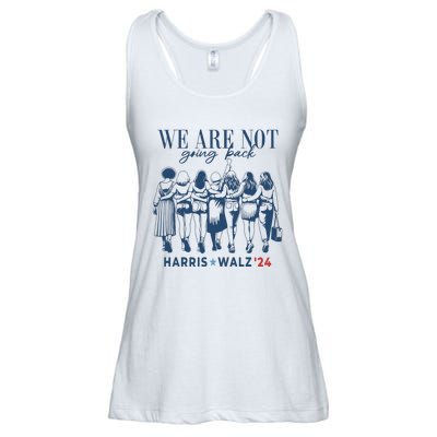 We Are Not Going Back Kamala Harris Waltz 24 Madam President Ladies Essential Flowy Tank