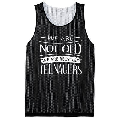 We are not old we are recycled teenagers Mesh Reversible Basketball Jersey Tank