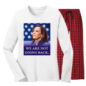 We Are Not Going Back Women's Long Sleeve Flannel Pajama Set 