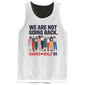 We Are Not Going Back Kamala Harris Waltz 24 Madam President Mesh Reversible Basketball Jersey Tank