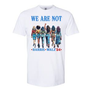 We Are Not Going Back Kamala Harris Waltz 24 Madam President Gift Softstyle CVC T-Shirt