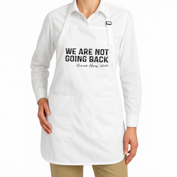 We Are Not Going Back Full-Length Apron With Pockets