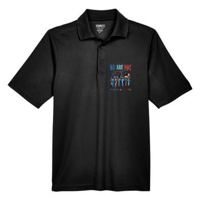 We Are Not Going Back Kamala Harris Waltz 24 Men's Origin Performance Pique Polo