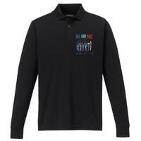 We Are Not Going Back Kamala Harris Waltz 24 Performance Long Sleeve Polo