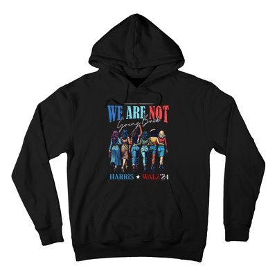 We Are Not Going Back Kamala Harris Waltz 24 Hoodie