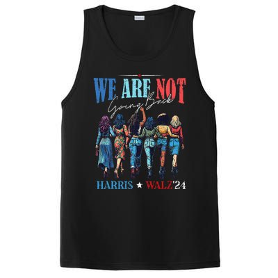 We Are Not Going Back Kamala Harris Waltz 24 PosiCharge Competitor Tank