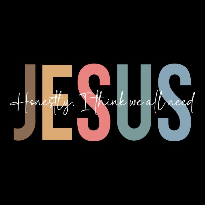 We All Need Jesus Romans 3:23 Christian Bible Verse Front & Back Hoodie