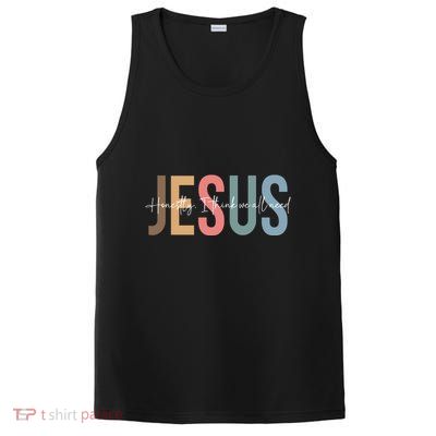 We All Need Jesus Romans 3:23 Christian Bible Verse Front & Back PosiCharge Competitor Tank