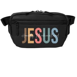 We All Need Jesus Romans 3:23 Christian Bible Verse Front & Back Crossbody Pack