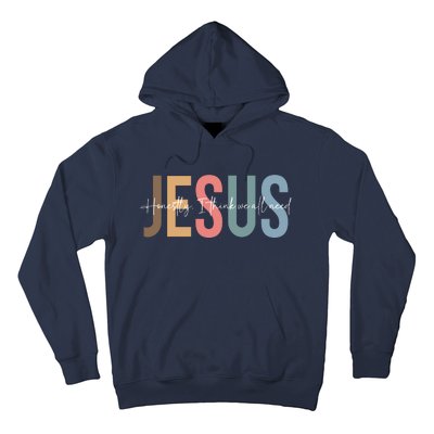 We All Need Jesus Romans 3:23 Christian Bible Verse Front & Back Hoodie