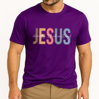 We All Need Jesus Romans 3:23 Christian Bible Verse Front & Back Cooling Performance Crew T-Shirt
