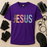 We All Need Jesus Romans 3:23 Christian Bible Verse Front & Back Cooling Performance Crew T-Shirt