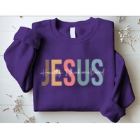 We All Need Jesus Romans 3:23 Christian Bible Verse Front & Back Sweatshirt