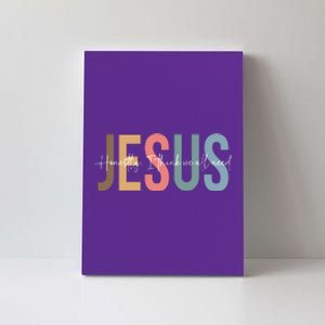 We All Need Jesus Romans 3:23 Christian Bible Verse Front & Back Canvas