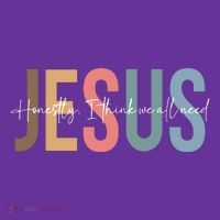 We All Need Jesus Romans 3:23 Christian Bible Verse Front & Back Baby Bodysuit