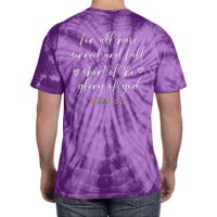 We All Need Jesus Romans 3:23 Christian Bible Verse Front & Back Tie-Dye T-Shirt