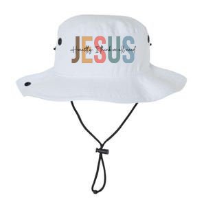 We All Need Jesus Romans 3:23 Christian Bible Verse Front & Back Legacy Cool Fit Booney Bucket Hat