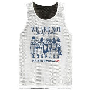 We Are Not Going Back Vote Harris Walz Mesh Reversible Basketball Jersey Tank