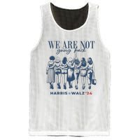 We Are Not Going Back Vote Harris Walz Mesh Reversible Basketball Jersey Tank