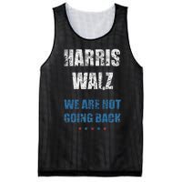 We Are Not Going Back! President Harris Walz 2024 Election Mesh Reversible Basketball Jersey Tank