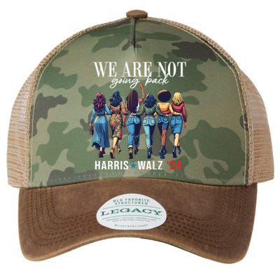 We Are Not Going Back Kamala Harris Waltz 24 Madam President Legacy Tie Dye Trucker Hat