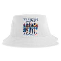 We Are Not Going Back Kamala Harris Waltz 24 Madam President Sustainable Bucket Hat