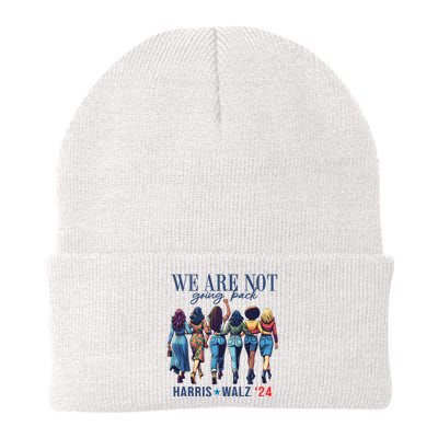 We Are Not Going Back Kamala Harris Waltz 24 Madam President Knit Cap Winter Beanie