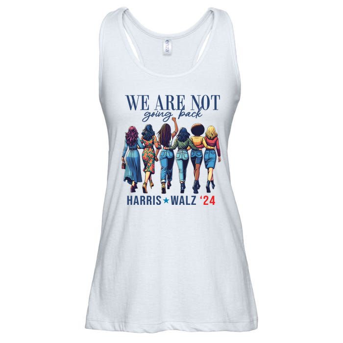 We Are Not Going Back Kamala Harris Waltz 24 Madam President Ladies Essential Flowy Tank