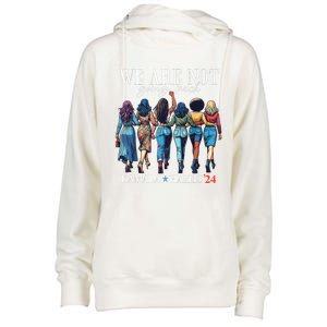 We Are Not Going Back Kamala Harris Waltz 24 Madam President Great Gift Womens Funnel Neck Pullover Hood