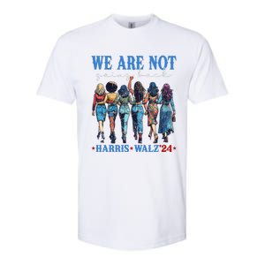 We Are Not Going Back Kamala Harris Waltz 24 Madam President Gift Softstyle CVC T-Shirt