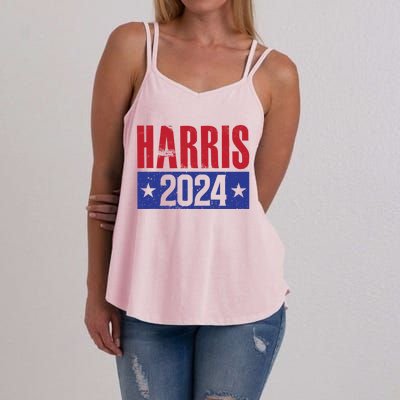 We Are Not Going Back Vote For 2024 President Kamalaharris Gift Women's Strappy Tank