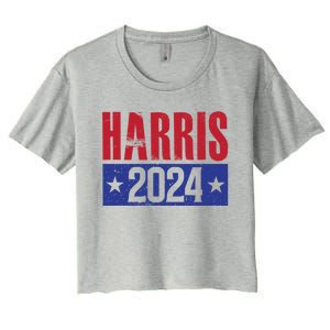 We Are Not Going Back Vote For 2024 President Kamalaharris Gift Women's Crop Top Tee