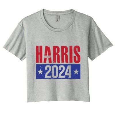 We Are Not Going Back Vote For 2024 President Kamalaharris Gift Women's Crop Top Tee