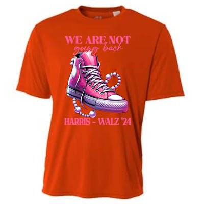 We Are Not Going Back Vote Harris Democratic Election 2024 Gift Cooling Performance Crew T-Shirt