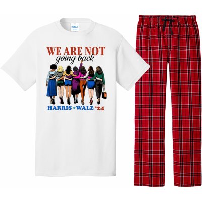 We Are Not Going Back Kamala Harris Waltz 24 Madam President Pajama Set