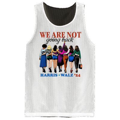 We Are Not Going Back Kamala Harris Waltz 24 Madam President Mesh Reversible Basketball Jersey Tank