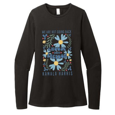 We Are Not Going Back Choose Freedom 2024 Gift Womens CVC Long Sleeve Shirt