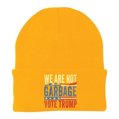 We Are Not Garbage Vote Trump For President 2024 Trump Vance Knit Cap Winter Beanie