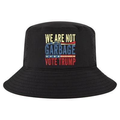 We Are Not Garbage Vote Trump For President 2024 Trump Vance Cool Comfort Performance Bucket Hat