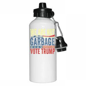 We Are Not Garbage Vote Trump For President 2024 Trump Vance Aluminum Water Bottle