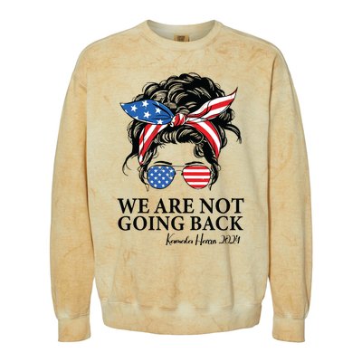 We Are Not Going Back Colorblast Crewneck Sweatshirt