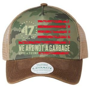 We Are Not A Garbage Votetrump 2024 Legacy Tie Dye Trucker Hat