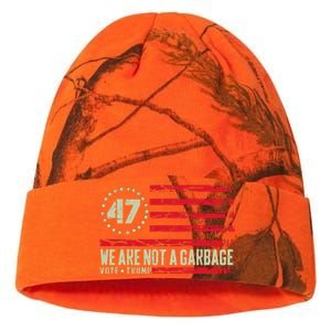 We Are Not A Garbage Votetrump 2024 Kati Licensed 12" Camo Beanie