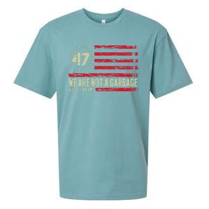 We Are Not A Garbage Votetrump 2024 Sueded Cloud Jersey T-Shirt