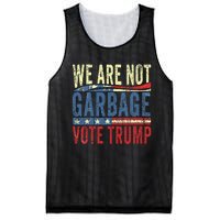 We Are Not Garbage Vote Trump For President 2024 Trump Vance Mesh Reversible Basketball Jersey Tank